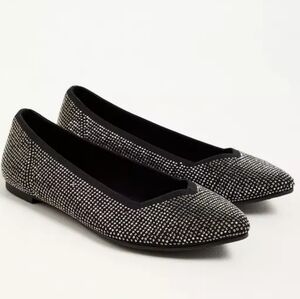 Torrid Black Sparkling Embellished Knit Flat (WW)